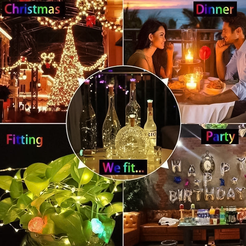 BowLift | LED Bottle Light Cork Night Light DIY Decor Gift