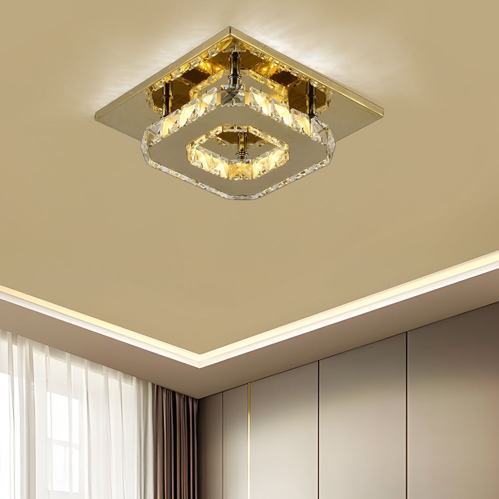 BowLift | Ceiling Light Crystal LED Modern Flush Fixture