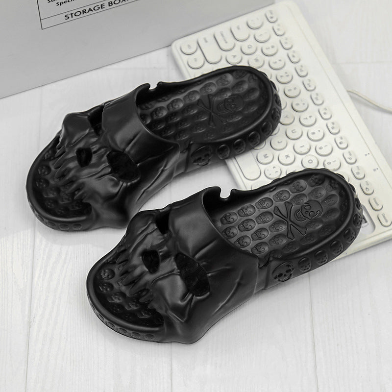 BowLift | Skull Design Single Band Slippers