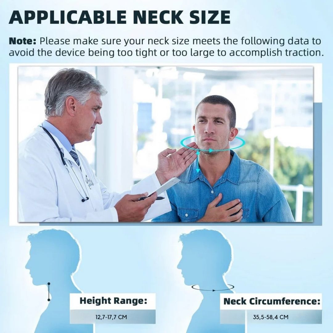 BowLift | Neck Stretcher for Pain Relief - Adjustable Cervical Traction Device Ideal for Neck Tension and Discomfort