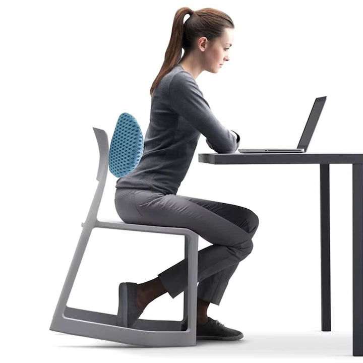 ComfortWave Lumbar Support Cushion | for Lower Back Pain Relief - Ergonomic Design for Office - Driving and Home Use Bowlift