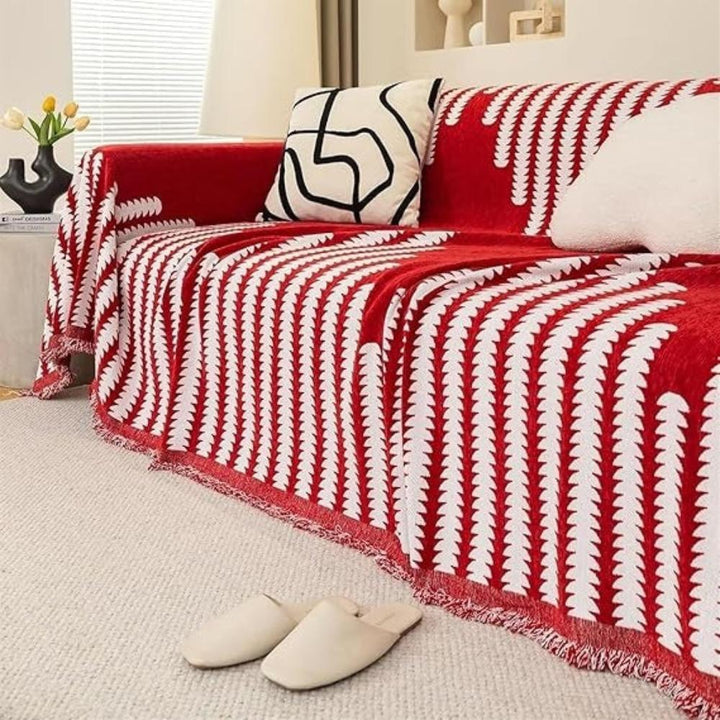 BowLift | Modern Monochrome Fern Sofa Cover