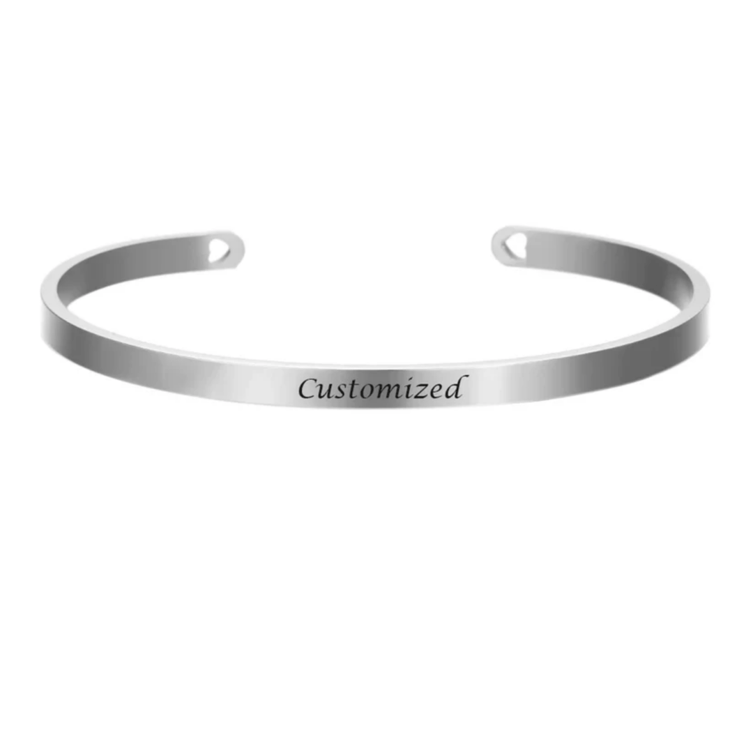 BowLift | Stainless Steel Bracelet with Engraving for Individual Elegance