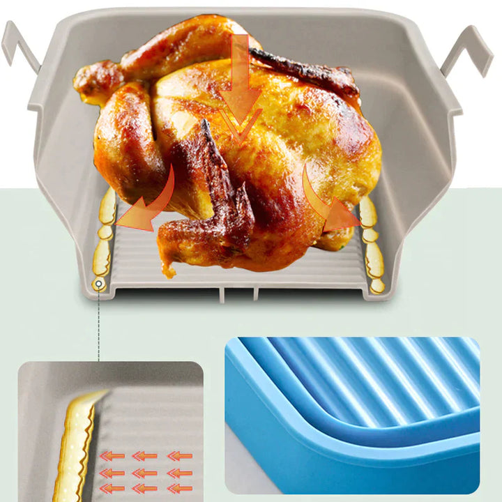 Foldable Air Fryer Silicone Baking Tray | Bowlift