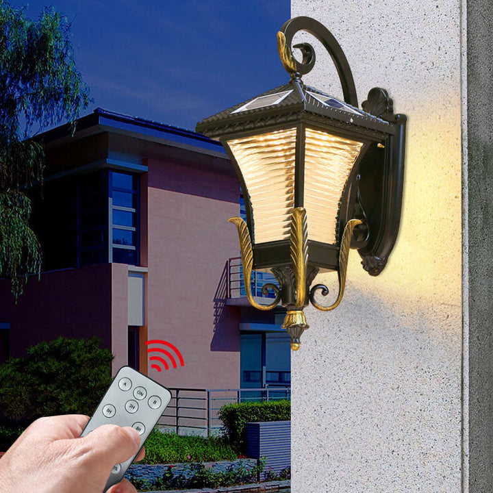European-style Retro Aluminum Waterproof Outdoor 1-Light Wall Sconce Lamp | Bowlift
