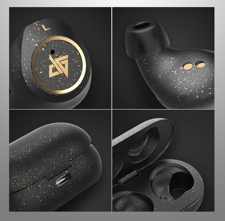 BowLift | Bluetooth 5.0 Wireless Headset with Touch Control, Noise Reduction, Fast Connection, HiFi Sound Quality, & IPX5 Waterproof, for Home, Office & School (Starry Black)