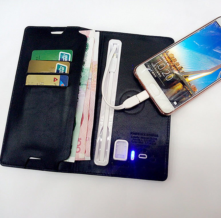 BowLift | 3-In-1 Incredibly Convenient Wallet Power Bank For Android & all Phone Types