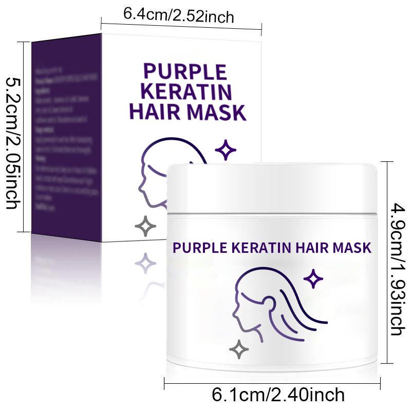 BowLift | Purple keratin hair mask - locks in color and neutralizes brassiness and yellow tones for blonde silver-gray hair with light highlights