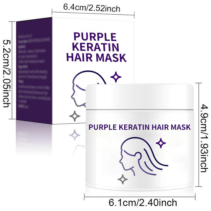 BowLift | Purple keratin hair mask - locks in color and neutralizes brassiness and yellow tones for blonde silver-gray hair with light highlights
