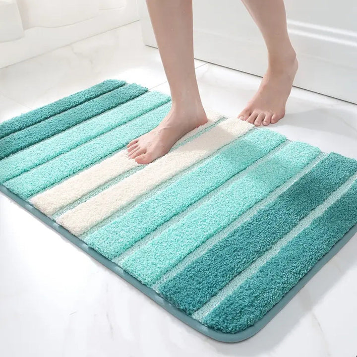 BowLift | Lumiere Striped Absorbent Bath Mat