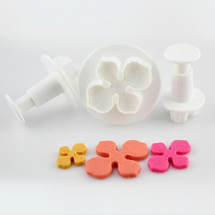 3 Piece Set - Flower Shape Pastry Decorating Tools | Bowlift