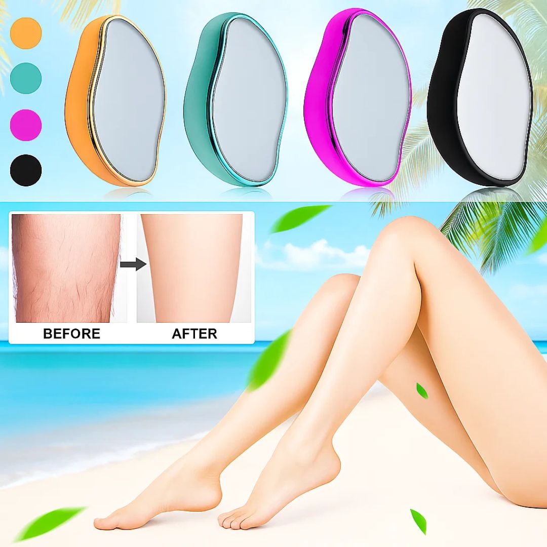 SilkEase | Crystal Hair Remover – Pain-Free Exfoliation – Ultra-Fine Crystal Surface – For Sensitive Skin Bowlift