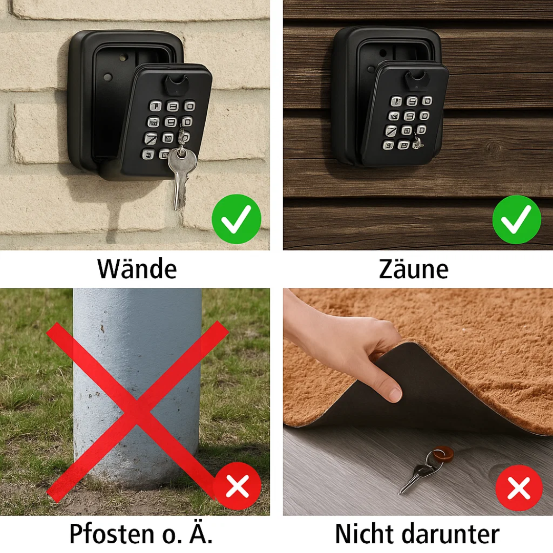 KeyGuard Outdoor Safe – Weatherproof Wall-Mounted Key Box | Bowlift