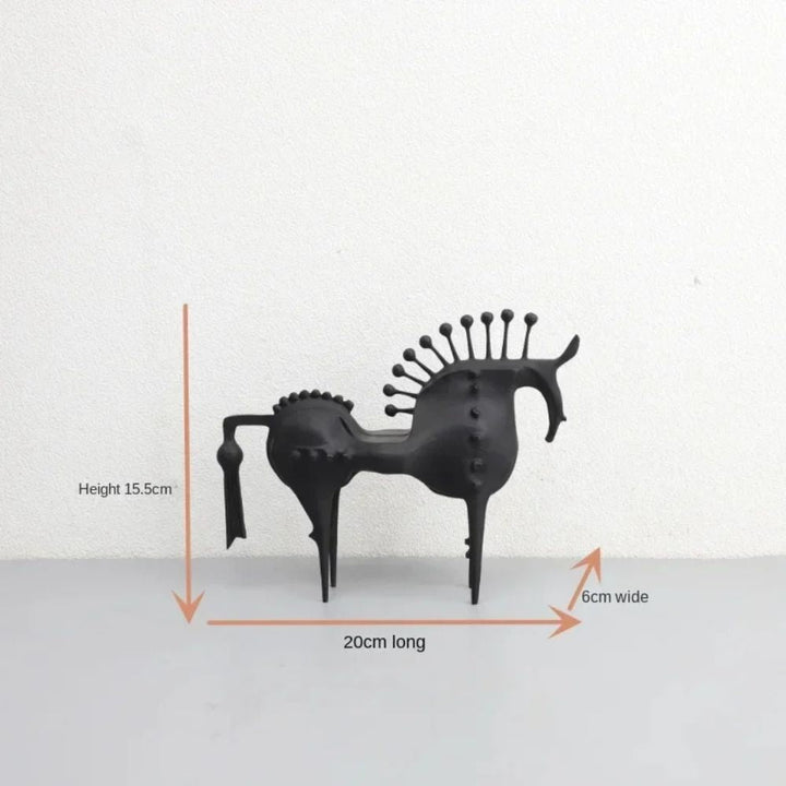 BowLift | Black Stallion Metal Sculpture