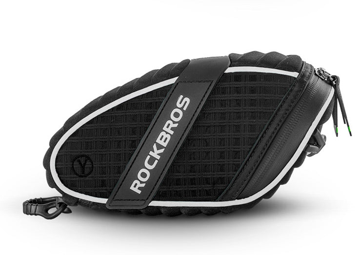 BowLift | Water Resistant and Mudproof Bicycle Saddle Bag, with Reflective Strip and Fixing Strap, Compatible for Most Bikes