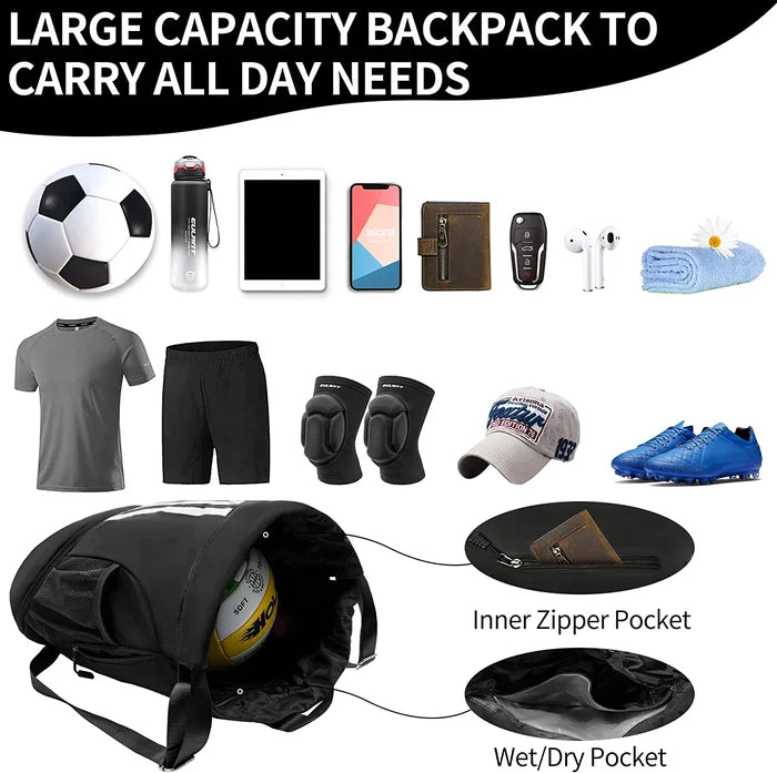 BowLift | Large Nylon Drawstring Tote Backpack