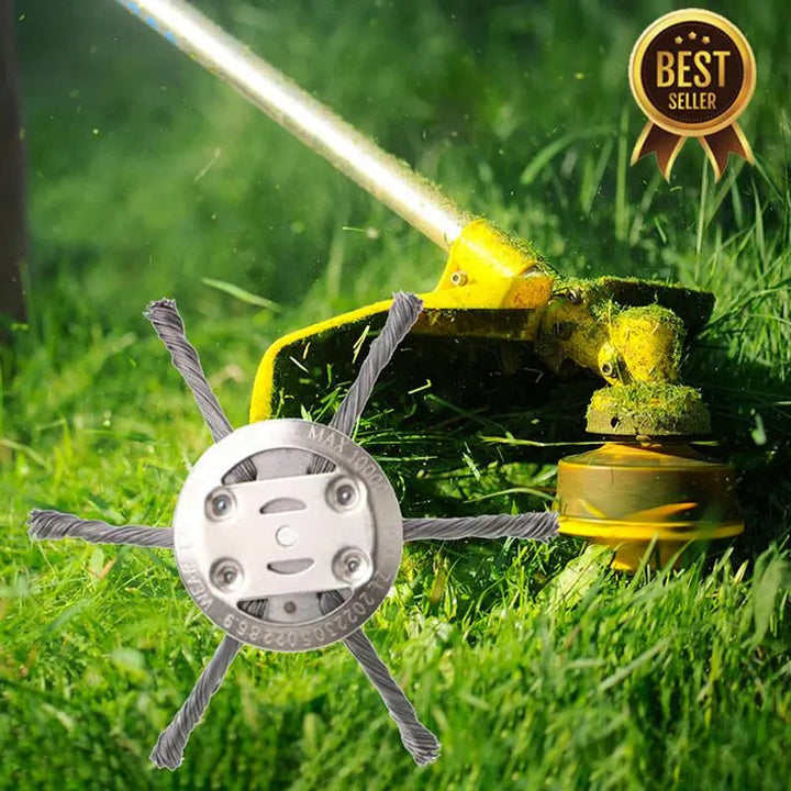 BowLift | 15 cm steel brush trimmer head – Safe for concrete & stone surfaces suitable