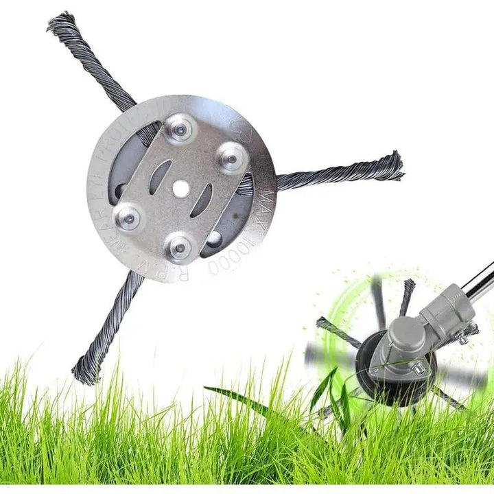 BowLift | 15 cm steel brush trimmer head – Safe for concrete & stone surfaces suitable