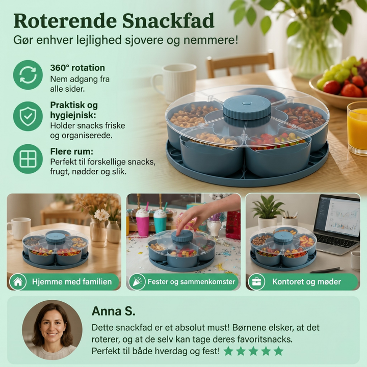 ServeSpin rotating tray with compartments | Bowlift