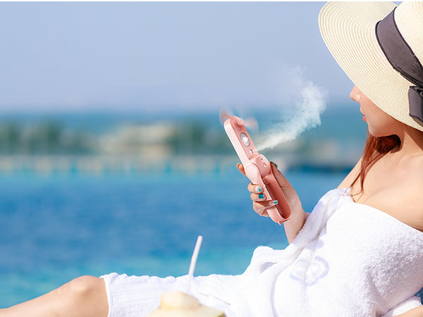 Misting Fan Portable, Handheld Personal Mister Fans | Bowlift