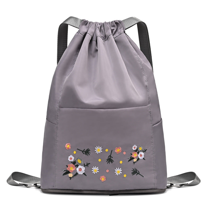BowLift | Simple embroidered drawstring yoga bag