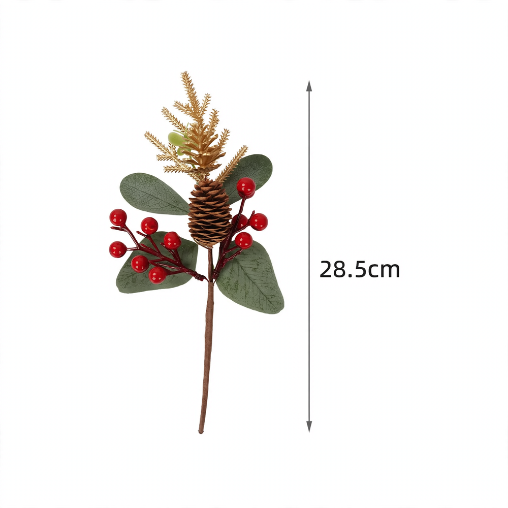 Decorative Christmas wreath with festive accents