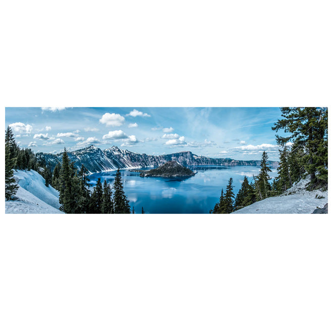 Mountain Lake Forest Wilderness Wall Art Large Format Canvas Prints Wide Format Landscape Picture For Above The Sofa Or Above The Bed | Bowlift