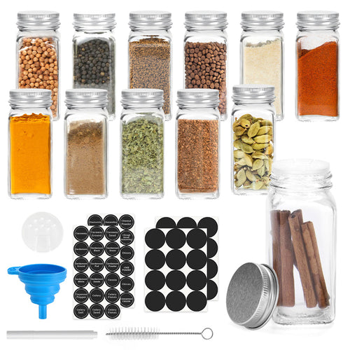 Flip Top Spice Bottle Spice Container 12 Pieces | Bowlift
