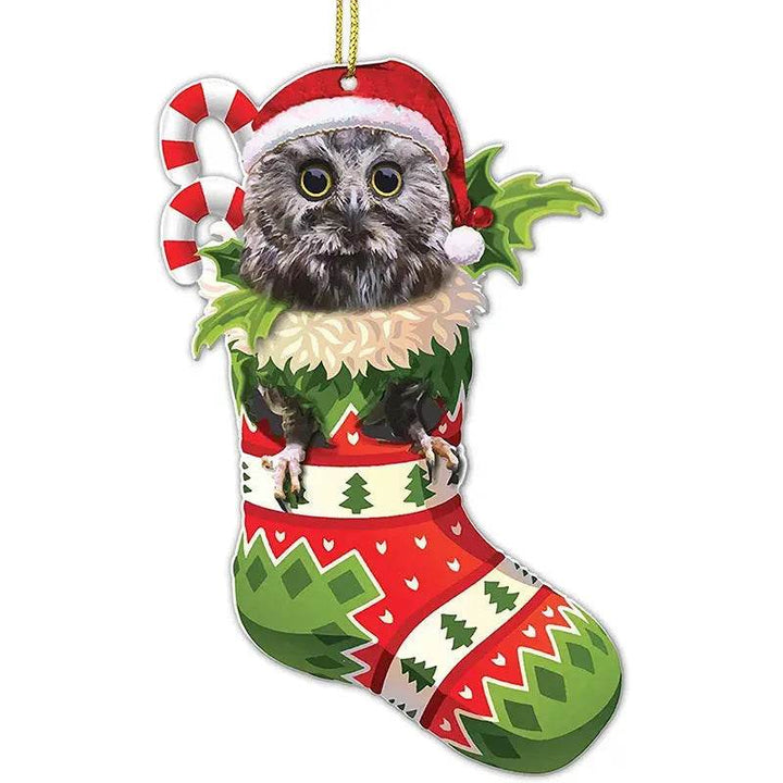 BowLift | Christmas Stockings Christmas Tree Decorative Socks Dog Pendant Creative Cute