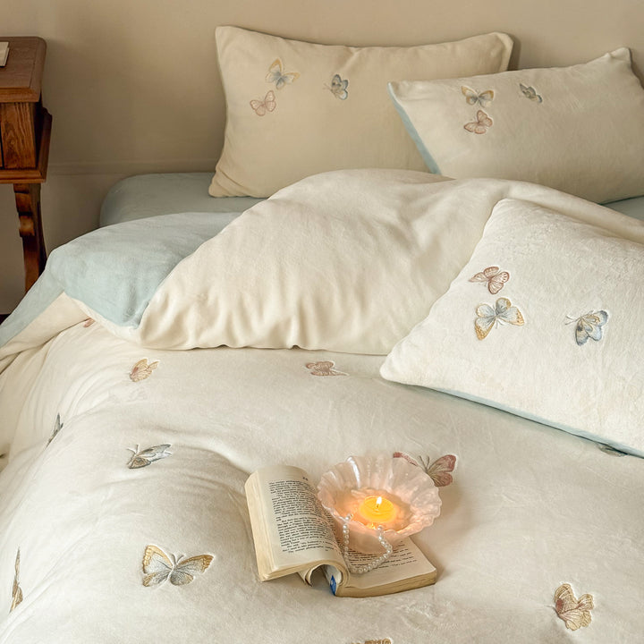Milk fiber bedding set, 4-piece, winter