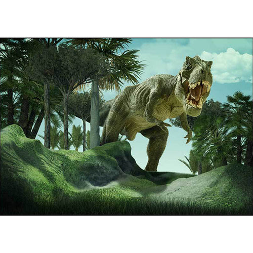 Contemporary dinosaur pattern rug Green polyester rug machine washable non-slip area rug for the bedroom | Bowlift