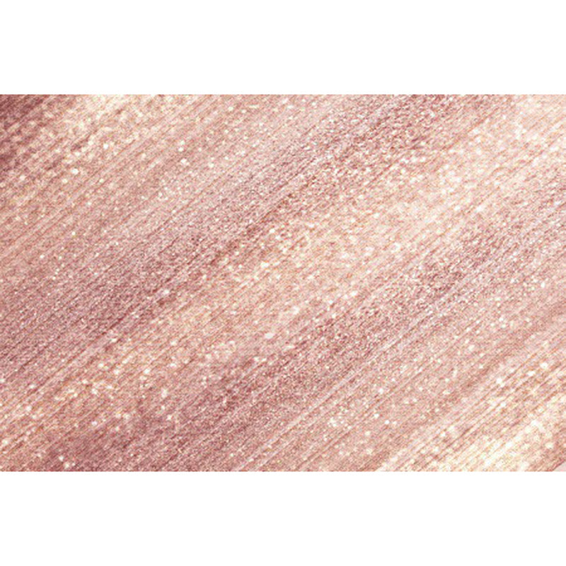 Modern living room rug in pink glamour stripe print rug polyester non-slip machine washable rug | Bowlift
