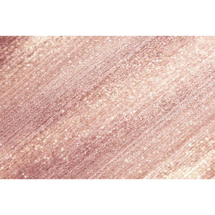 Modern living room rug in pink glamour stripe print rug polyester non-slip machine washable rug | Bowlift