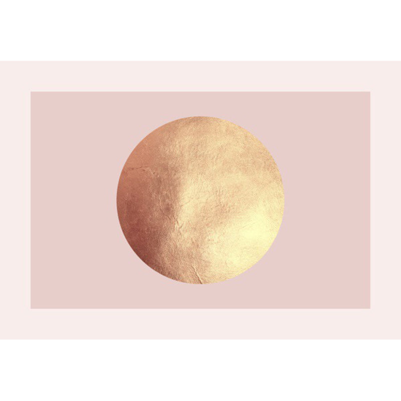 Pink and Gold Bedroom Carpet Modern Space Planet Pattern Carpet Polyester Pet-Friendly Carpet | Bowlift