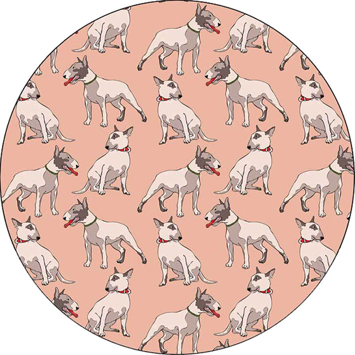 BowLift | Orange Children's Room Carpet Children Animal Dog Pattern Area Rug Polyester Stain Resistant Washable Rug