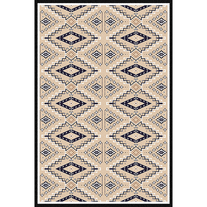 BowLift | American geometric print rug yellow polyester rug machine washable non-slip rug for the living room