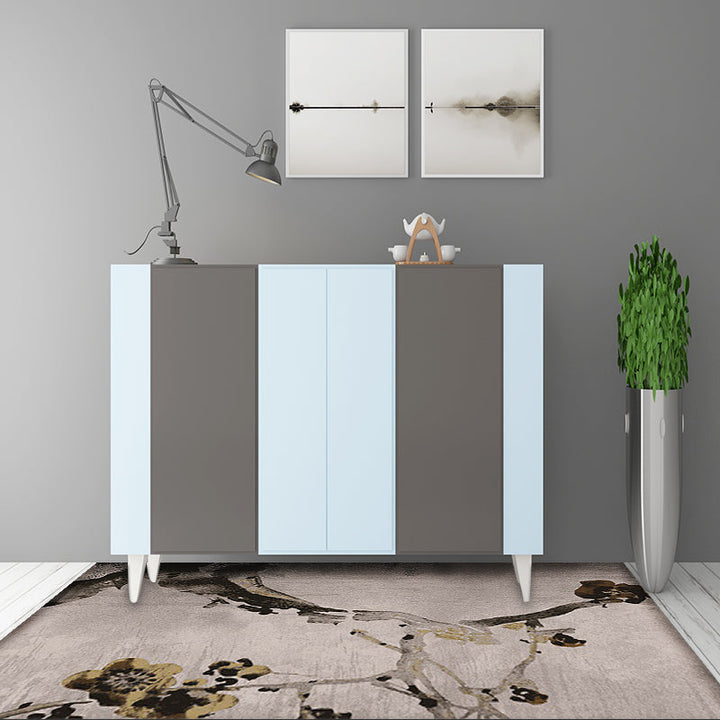 BowLift | Retro Ink Wash Painting Rug with Floral Khaki Oriental Carpet Washable Polyester Non-slip Backing Area Rug for Bedroom