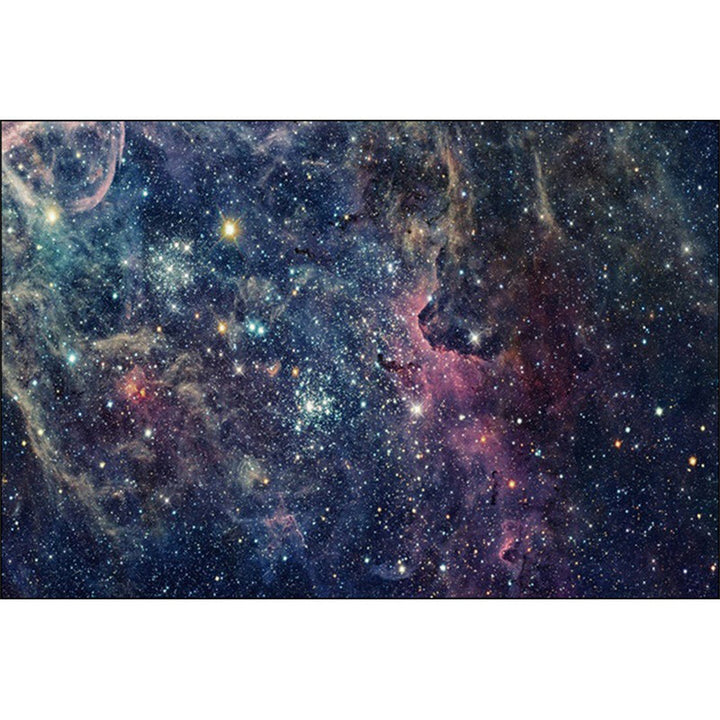 BowLift | Modern living room rug in blue outdoor galaxy print rug polyester non-slip backing rug