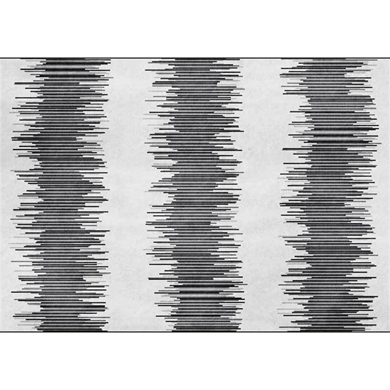 Funky Striped Pattern Rug Gray and Black Contemporary Rug Polyester Washable Non-Slip Back Rug for the Living Room | Bowlift