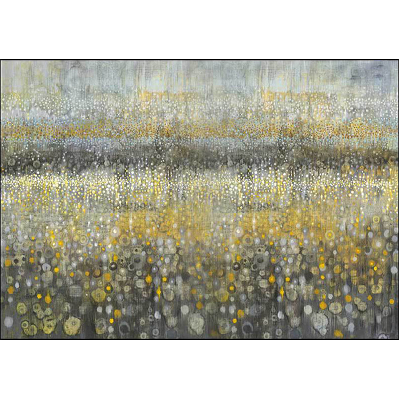 New Arrival Abstract Rug Gray and Yellow Polyester Rug Machine Washable Non-Slip Rug for the Bedroom | Bowlift