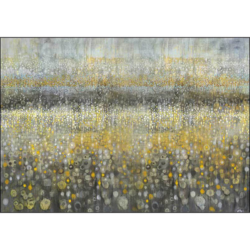 New Arrival Abstract Rug Gray and Yellow Polyester Rug Machine Washable Non-Slip Rug for the Bedroom | Bowlift