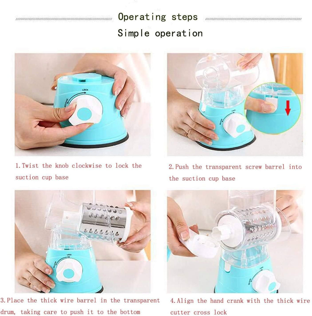 BowLift | Vegetable Mandoline Slicer, Vegetable Fruit Cutter Cheese Shredder