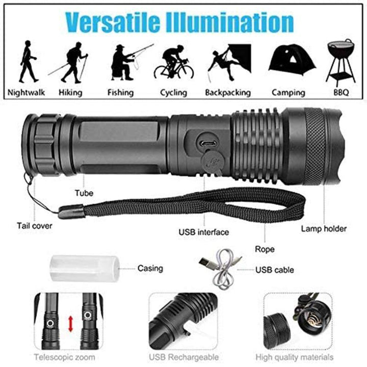 BowLift | USB Charging Waterproof P50 LED Flashlight