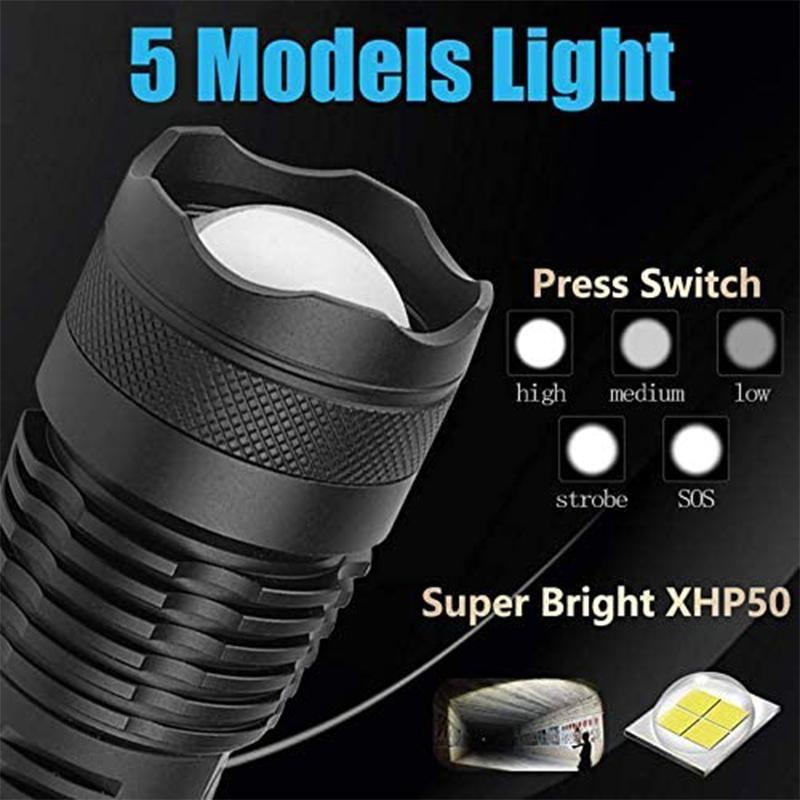 BowLift | USB Charging Waterproof P50 LED Flashlight