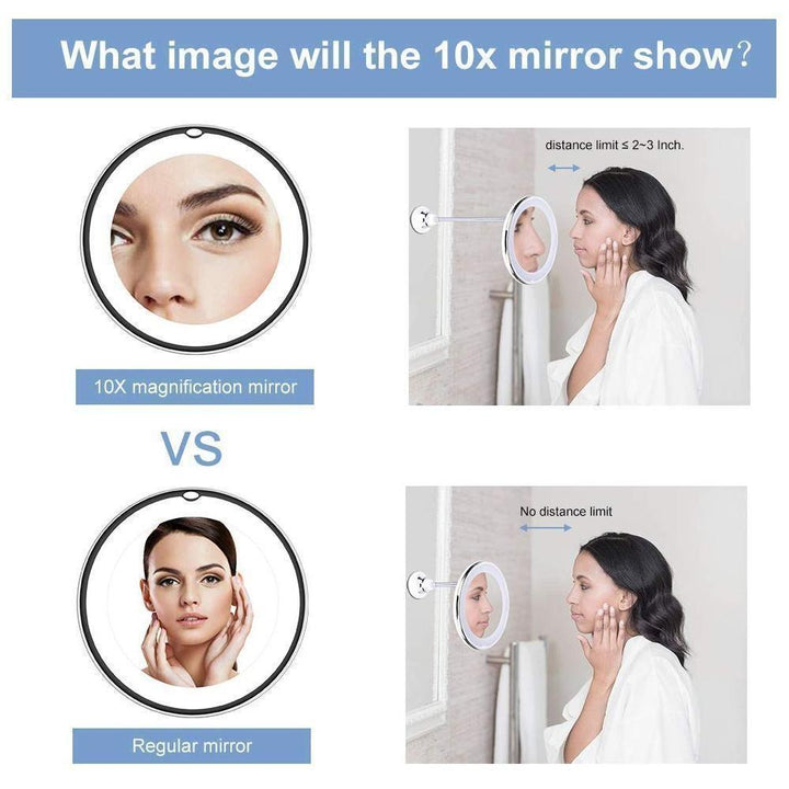 BowLift | Magnifying Makeup Mirror with LED Light