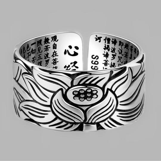 BowLift | Positive Thoughts Lotus Pattern Ring