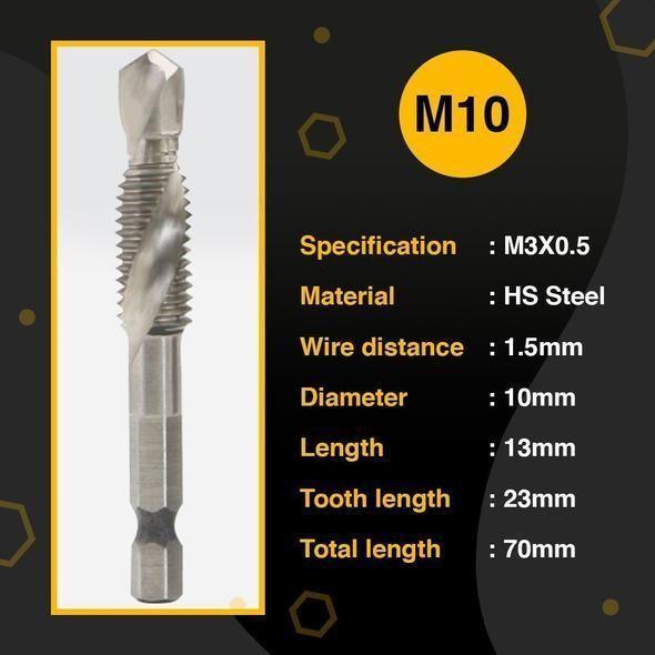 BowLift | 3/6 Pcs Thread Tap Drill Bits Set