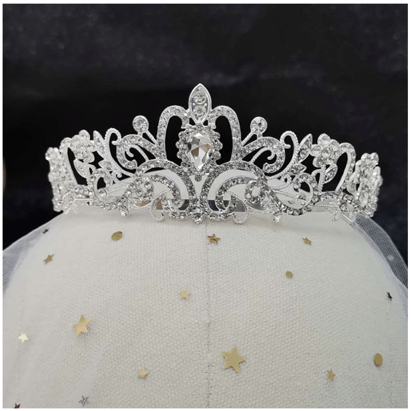 BowLift | Crystal Tiara Crown with Rhinestones Comb