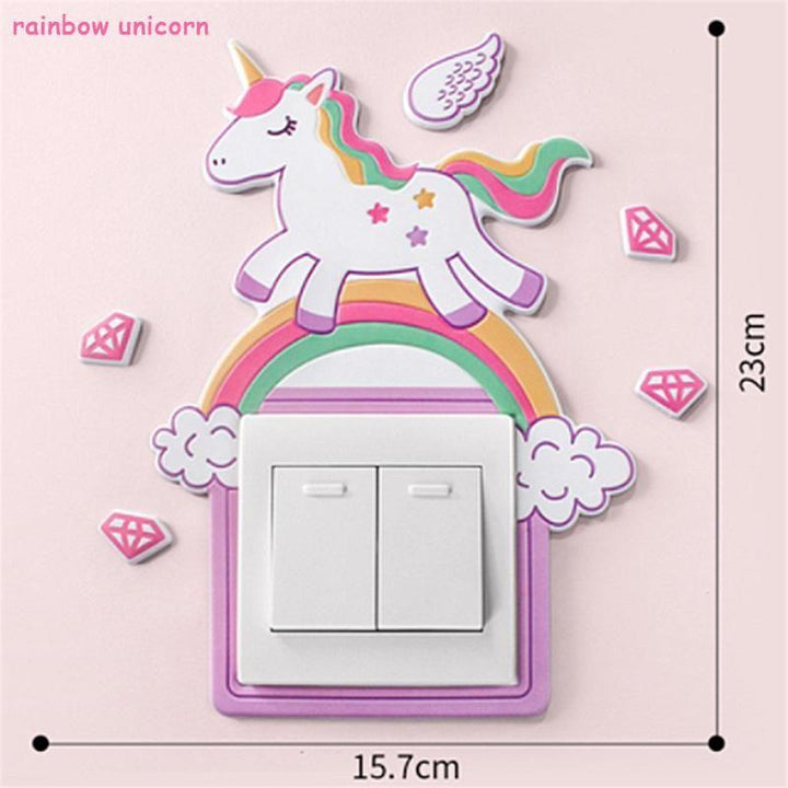 BowLift | Cartoon Room Decor Silicone On-off Switch Wall Sticker