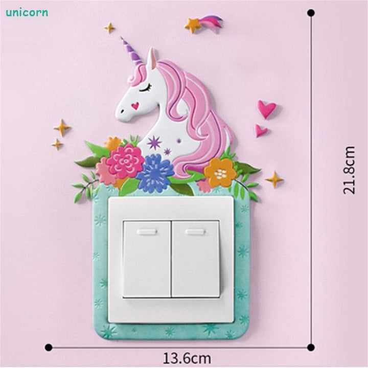 BowLift | Cartoon Room Decor Silicone On-off Switch Wall Sticker